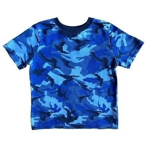 3/$15 Garanimals Boys Blue Camo Print Short Sleeve T-Shirt Size 2T